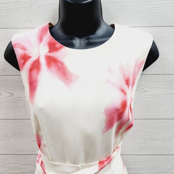 Sportmax Watercolor Floral Sheath Drees - Picture 4 of 12